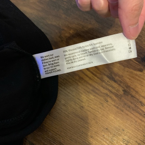 Eileen Fisher skinny casual pants in black color Size Small - Picture 10 of 11